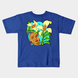 Queen Arum Lilies Kids T-Shirt